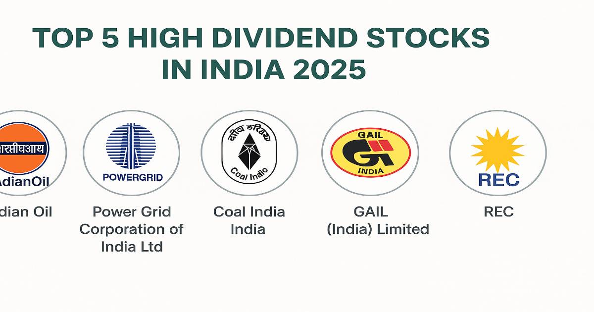 Top 5 High Dividend Stocks in India 2025